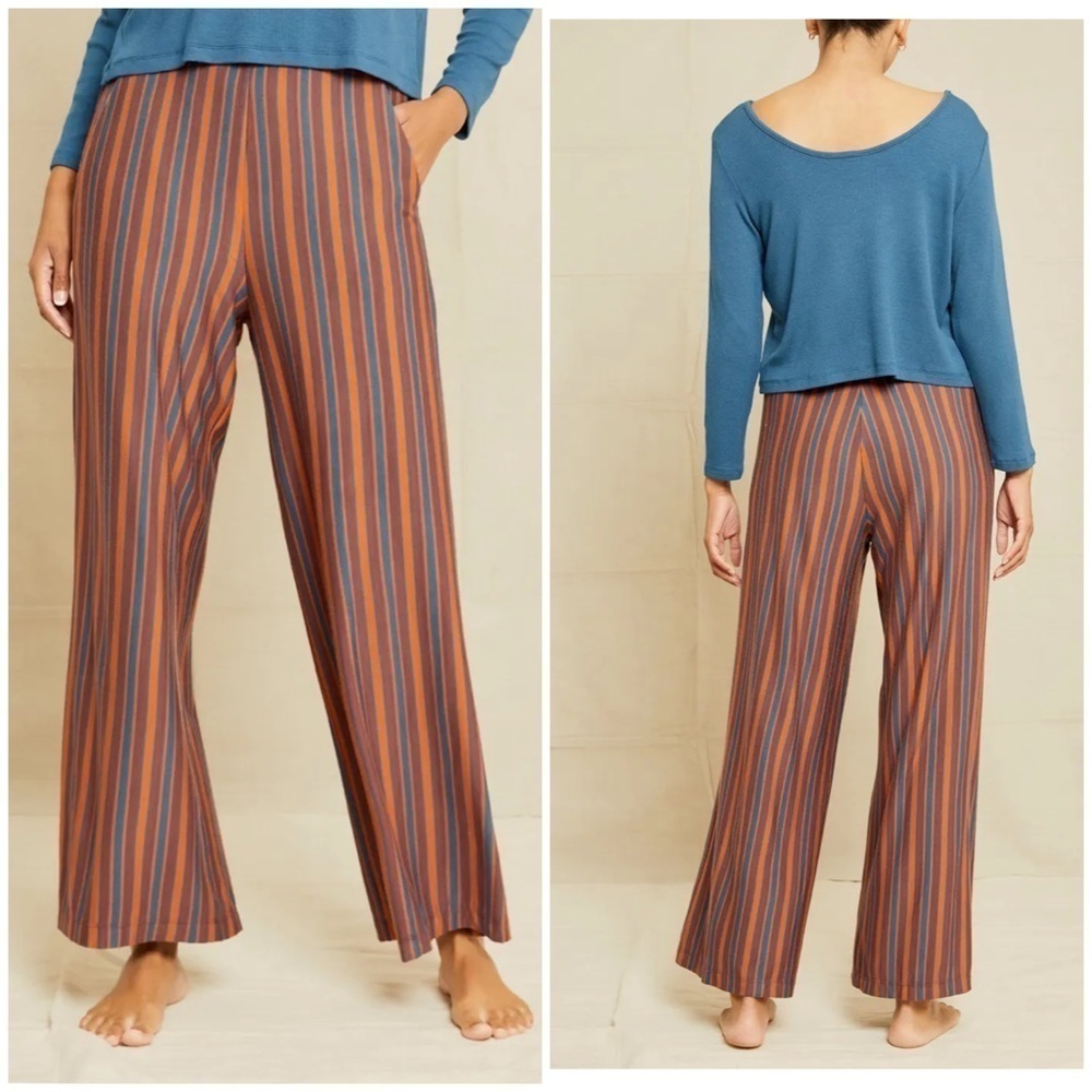 Amour vert • lark dream knit pajama pants in rivoli stripe